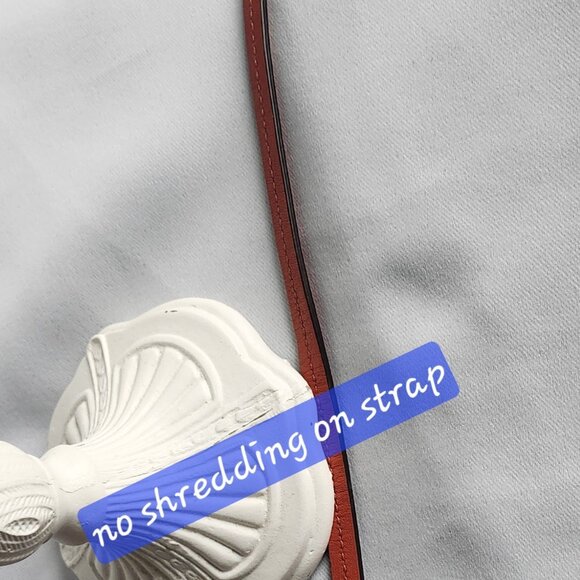 Coach Papaya Orange Embossed Patent Leather Wristlet - Picture 2 of 4